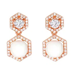 Bhima Jewels 925 Sterling Silver Rose Gold Earrings for Women-image-57