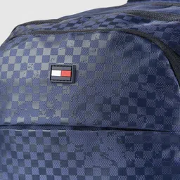 Tommy Hilfiger Unisex Navy Blue Brand Logo Backpack image 5