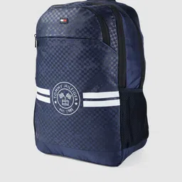 Tommy Hilfiger Unisex Navy Blue Brand Logo Backpack image 4