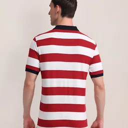 U.S. Polo Assn. Men Striped Polo Collar Cotton Slim Fit T-shirt image 4