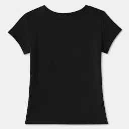 R&B Kids Black Graphic Regular Fit T-Shirt image 2