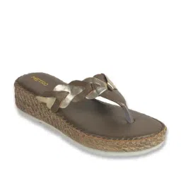 Metro Women's Beige Thongs image 2