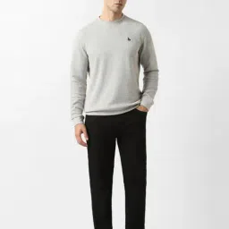 Van Heusen Grey Cotton Regular Fit Sweatshirt image 5