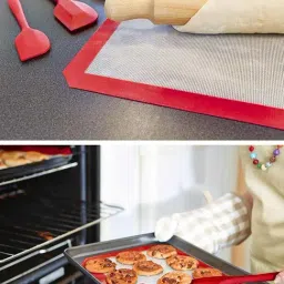 Femora Red Silicone Spatula with Grip Handle - Set of 2 image 2