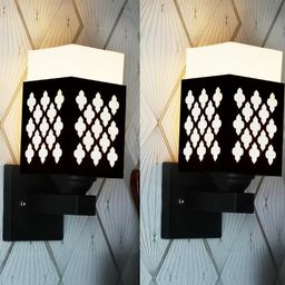 Gojeeva Brown Wood Square Wall Lamps-picture-35