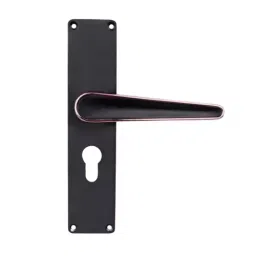 Godrej Door Handle Set 1CK NEH 19 Matte Black Rose, 3193-image-91