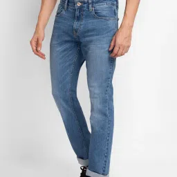 Spykar Blue Comfort Fit Jeans image 3
