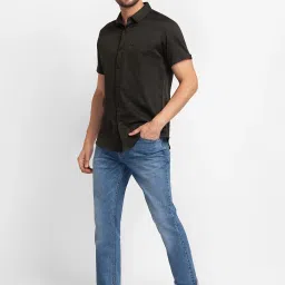 Spykar Blue Comfort Fit Jeans image 5