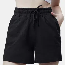 The Souled Store Black Cotton Shorts-picture-10