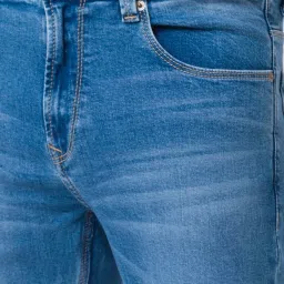 Spykar Blue Cotton Comfort Fit Jeans image 4