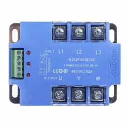I-Autoc KSQ Series Solid State Relay 60 A Load Panel Mount 530 V AC Load 32 V DC Control, KSQF480D60 image 3