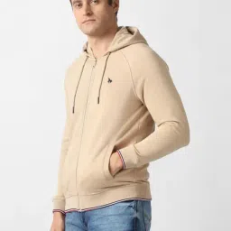 Van Heusen Beige Cotton Regular Fit Hoodie image 3