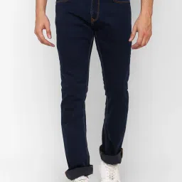 Spykar Blue Cotton Comfort Fit Jeans image 1
