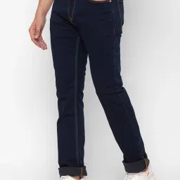 Spykar Blue Cotton Comfort Fit Jeans image 3
