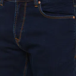 Spykar Blue Cotton Comfort Fit Jeans image 4