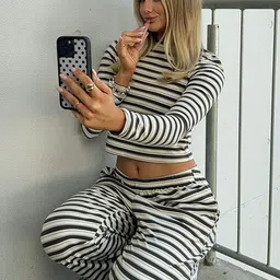 LULU & SKY Women Striped Night suit-picture-15