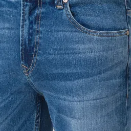 Spykar Blue Cotton Super Slim Fit Jeans image 4