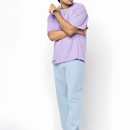 BDSQUARE Men Typography Printed Oversized T-shirt image 3