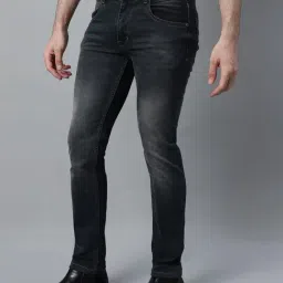 Cantabil Black Denim Regular fit Solid Jeans image 3
