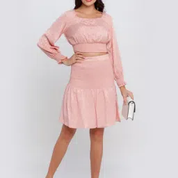 Zink London Light Pink Circular Skirt image 4