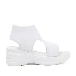 TRYME Women's White Sling Back Sandals image 3