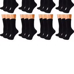 MUKHAKSH Black Cotton Socks-picture-51