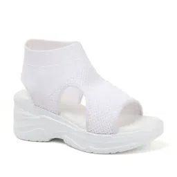 TRYME Women's White Sling Back Sandals image 2