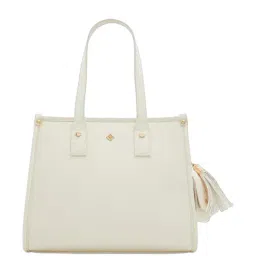 Call It Spring White Textured Shoulder Handbag With Coin Case-picture-19