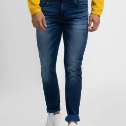 Spykar Blue Regular Fit Jeans image 1