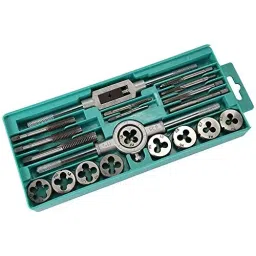 ATOZSHOP11 Metric Tap and Die Set M3–M12 Size Range High Quality C45 Carbon Steel (Set of 20 Pcs) image 2