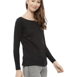 Campus Sutra Black Full Sleeves Sweatshirt image 3