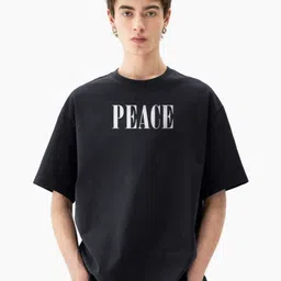 BubbleTwyst Printed Cotton Round Neck Oversized T-shirt-picture-26