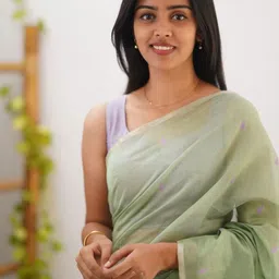 ZIKARAA Woven Design Silk Cotton Handloom Saree image 2