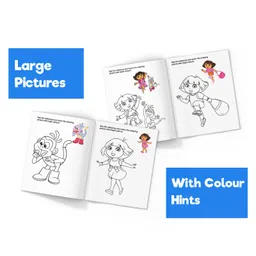 pinwheel books Dora the Explorer Colouring Books, First Colouring Book, Cute Colouring Book & more, Set of 4 Books - English image 2