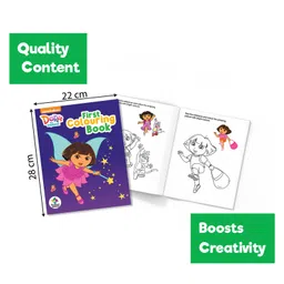 pinwheel books Dora the Explorer Colouring Books, First Colouring Book, Cute Colouring Book & more, Set of 4 Books - English image 3