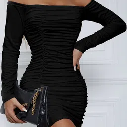 StyleCast Off-Shoulder Bodycon Mini Dress-picture-11