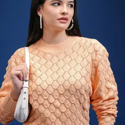 Tokyo Talkies Women Ribbed Pullover-picture-37