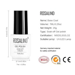 ROSALIND UV LED Gel Base Coat Nail Polish 7 ml - 2602 image 5