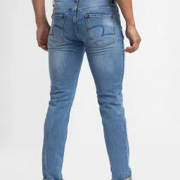 Spykar Blue Cotton Regular Fit Jeans image 2