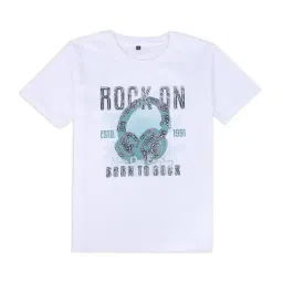 Cavio Boys Sea GreenCotton Printed Regular Fit Shirt image 4