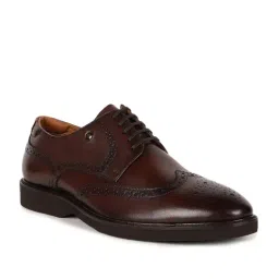 Louis Philippe Men's Brown Brogue Shoes image 2