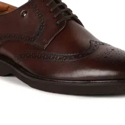 Louis Philippe Men's Brown Brogue Shoes image 4