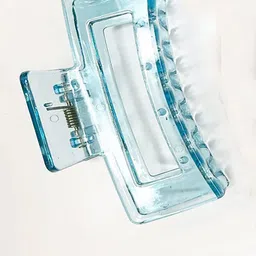 badodiya's Women Set of 6 Chrome Finished Transparent Claw Clip image 2