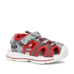 Bubblegummers by Bata Kids Red & Grey Back Strap Sandals-picture-12