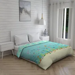 Boutique Living Rock & Room Printed Blue 146 TC Cotton Queen Comforter-picture-34