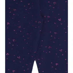 Plum Tree Kids Navy & Red Printed Leggings (Pack Of 2) image 5