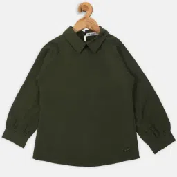 NINS MODA Kids Olive Green Regular Fit Full Sleeves Top-picture-27
