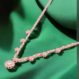 crash.club By CKC 925 Silver Floral Sparkle Necklace-picture-43