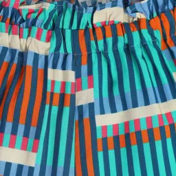Miniklub Blue Woven Regular Striped Shorts image 4