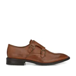 Carlo Romano Men's Tan Monk Shoes image 1